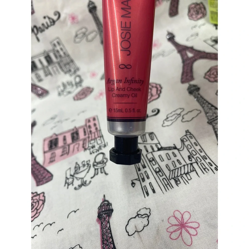 Josie Maran Argan Infinity Lip and Cheek Creamy Oil Endless Guava 0.5oz no box